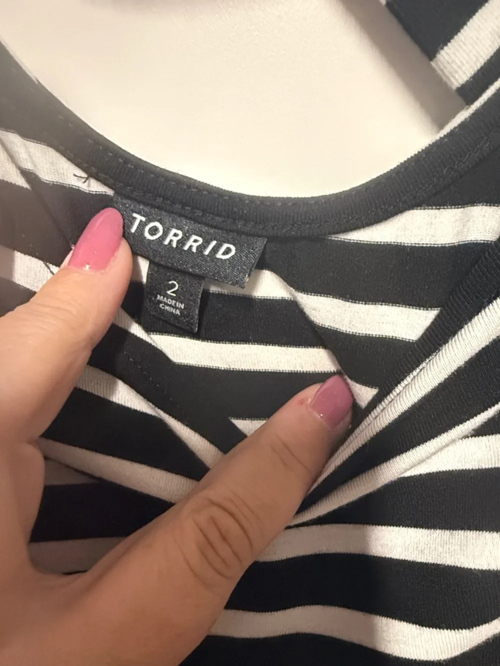 torrid Black and White Striped Midi Dress - Picture 2 of 7